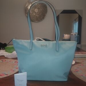 Kate Spade Light Blue Tote Bag